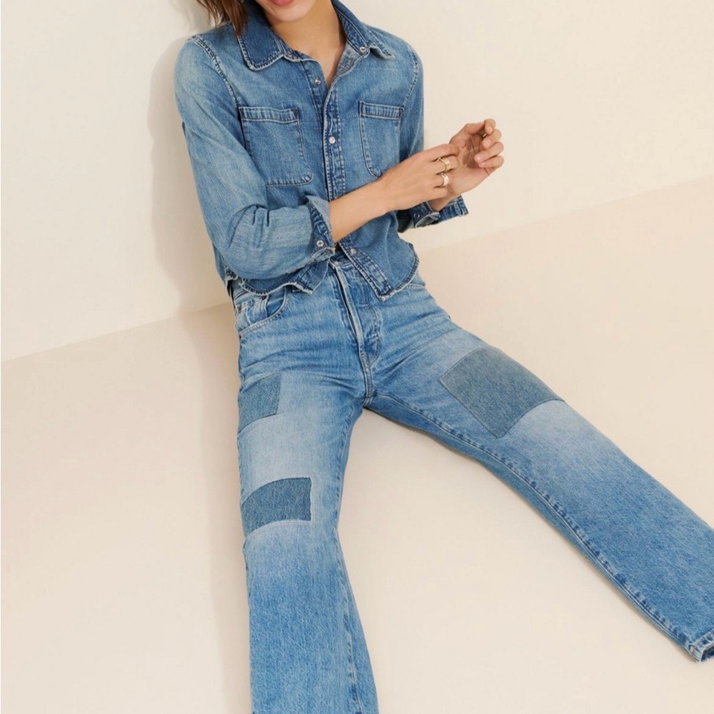 Edwin- Kali Patchwork Ankle Jeans - image 1